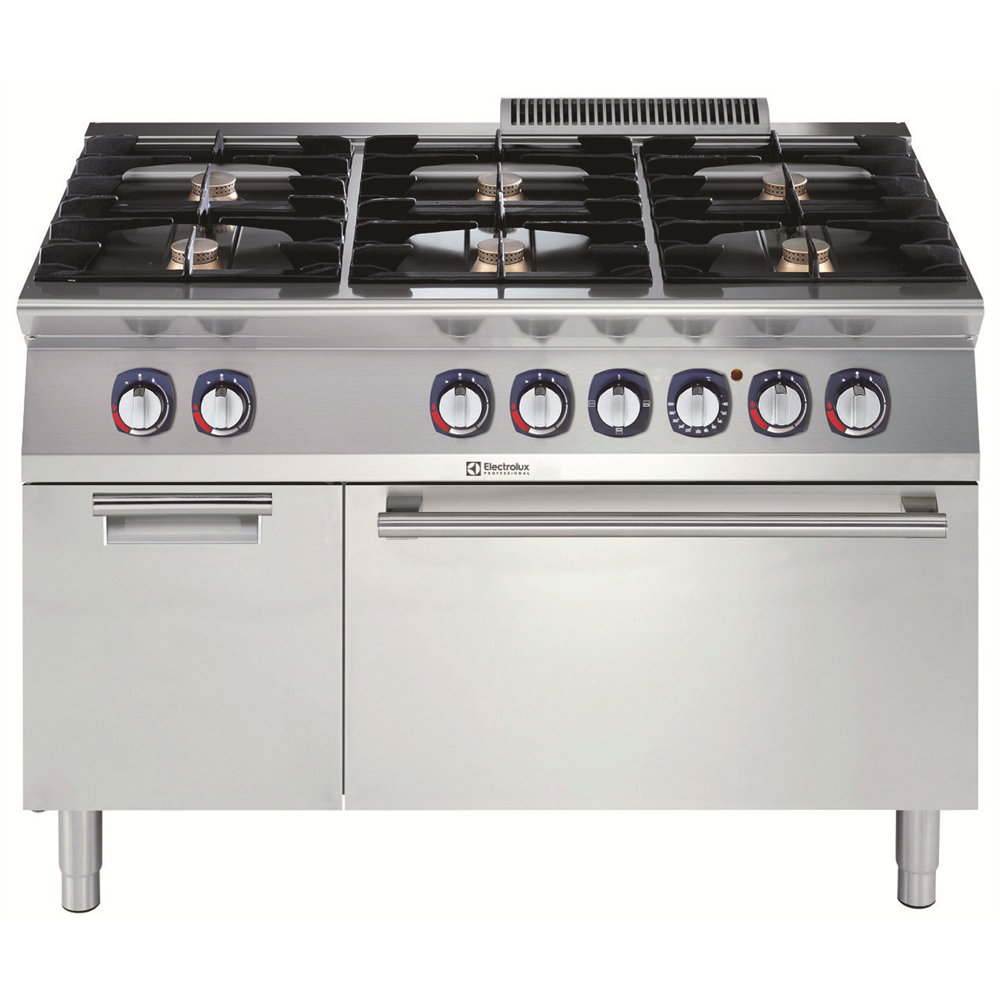 6 Burner Gas Stove with Double Oven CM-7G-TQ-6 Restaurant Cooking Stove  Chefmax