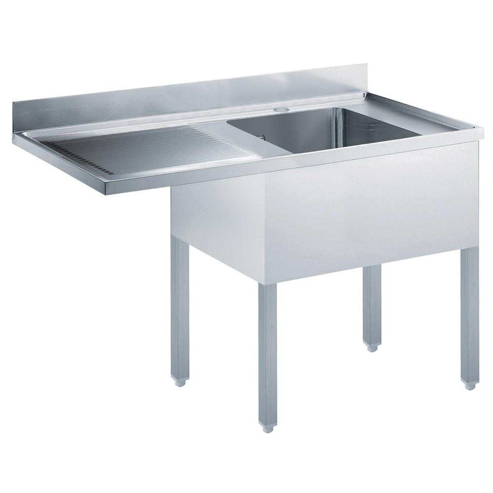 Standard Preparation 1200 mm Soaking Sink for Dishwasher with 1 Bowl