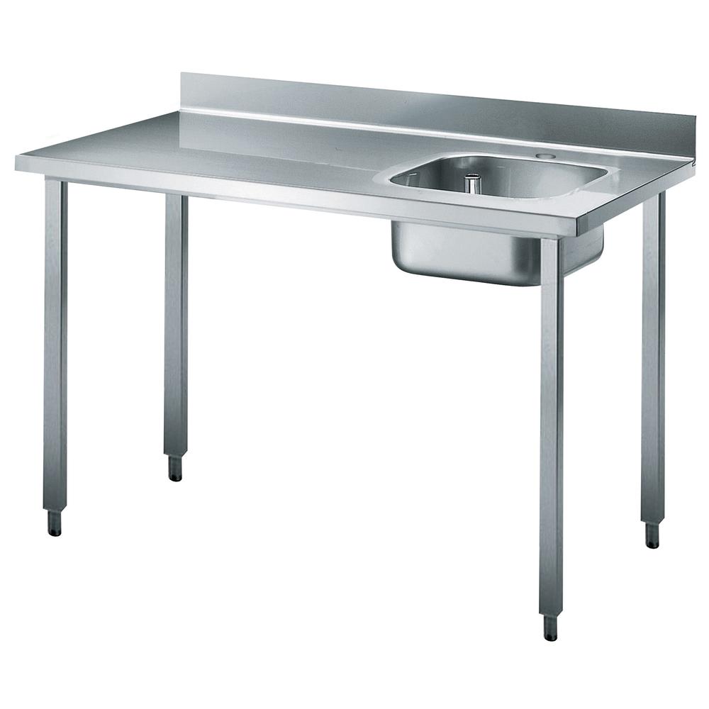 Standard Preparation 1400 mm Work Table with Upstand Right Bowl
