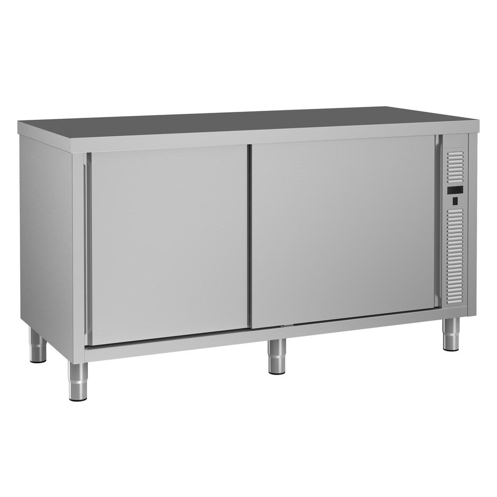 Standard Preparation 1600 mm Ventilated Hot Cupboard with Shelf & Sliding Doors (132788