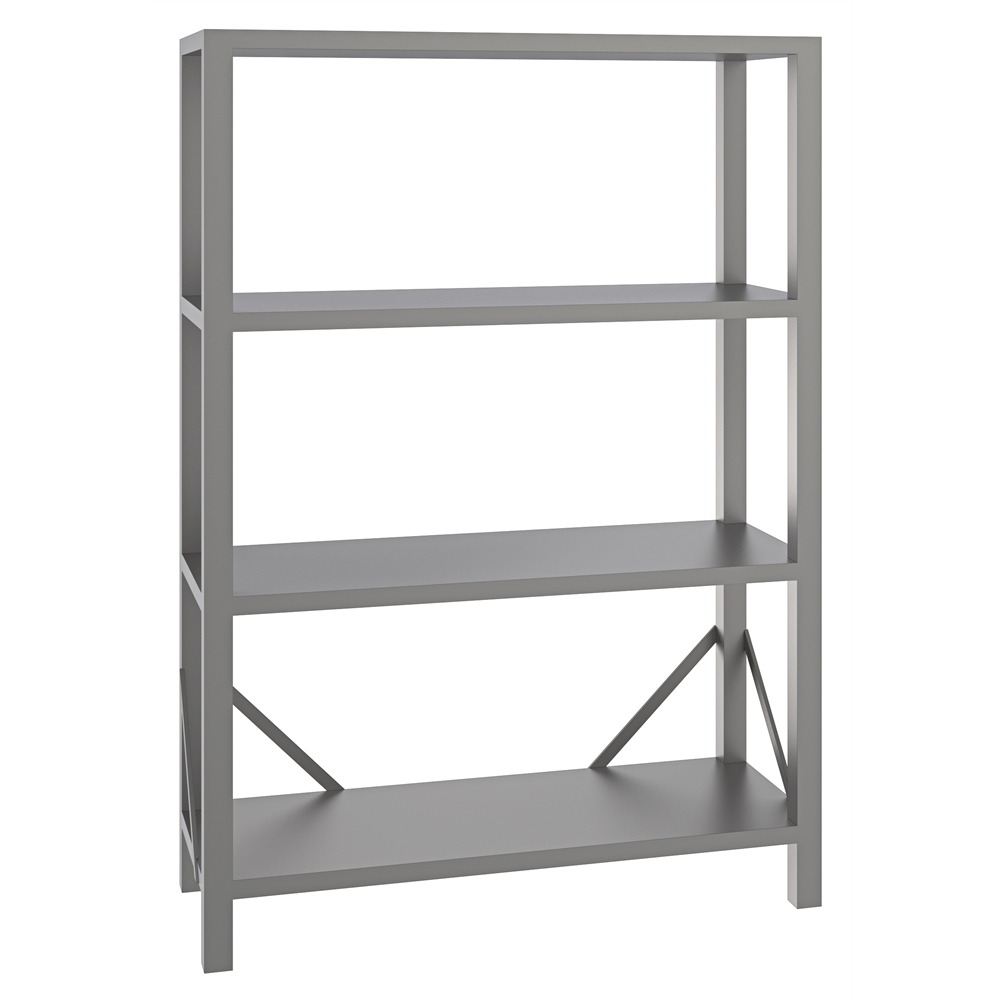 Stainless on sale steel bookcase