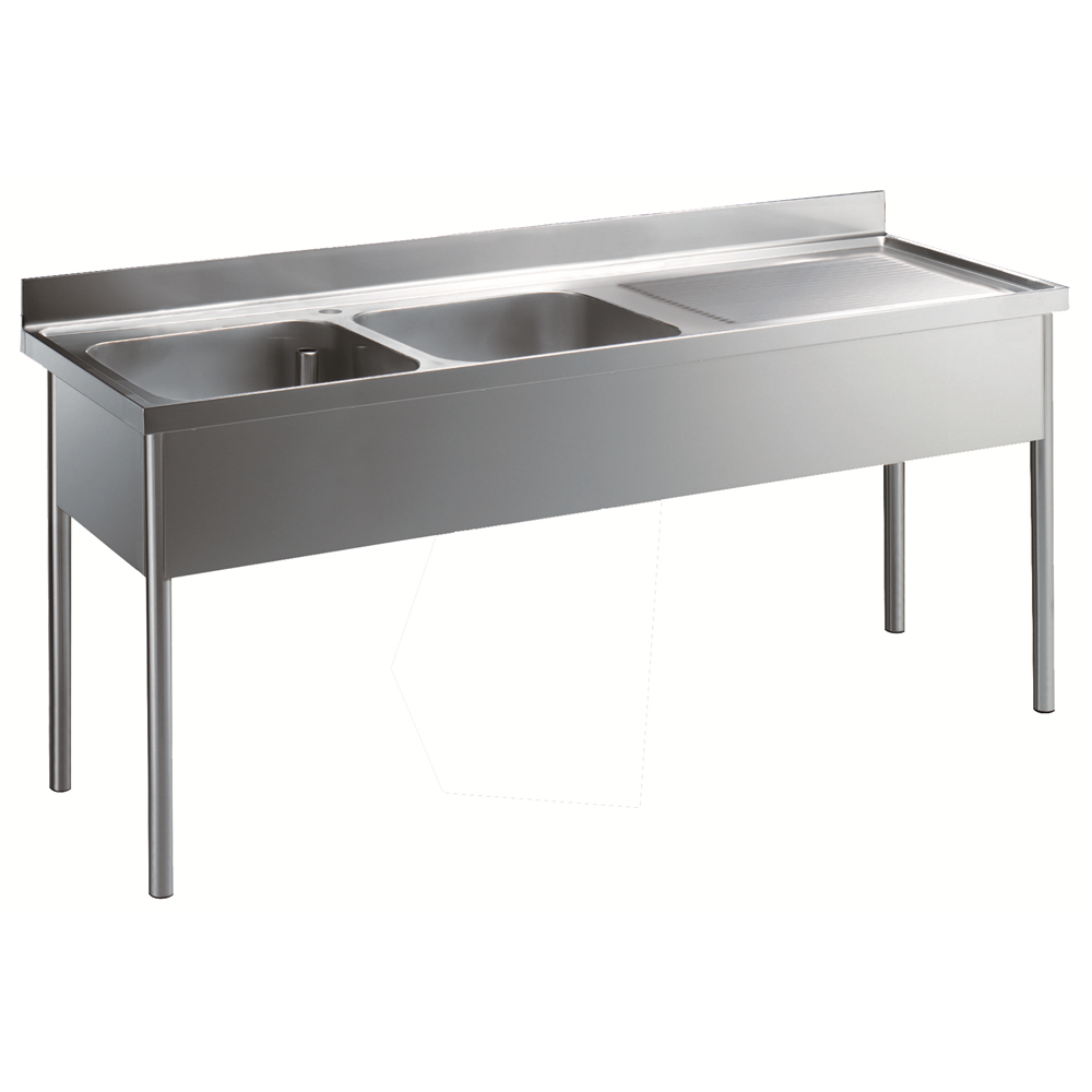 Premium Preparation 2100 mm Sink Unit with 2 Bowls - Right Drain ...