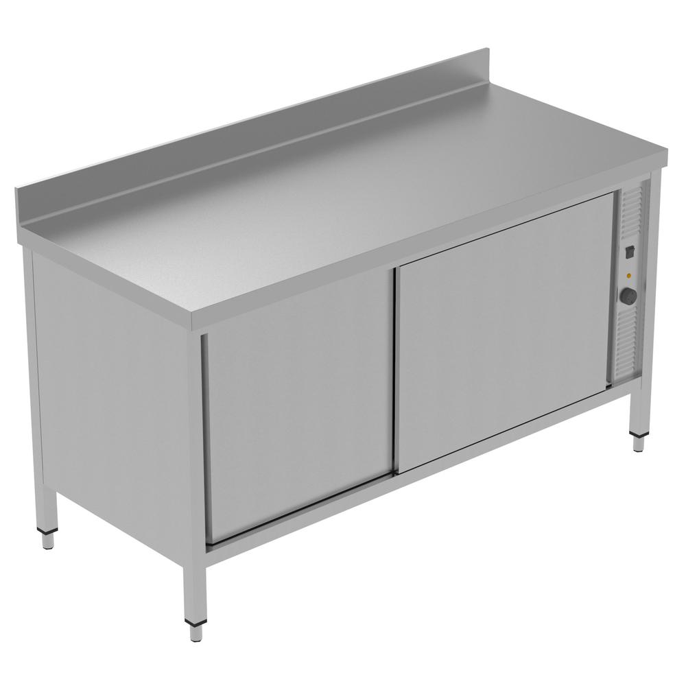 PLUS Static Preparation 1600 mm Hot Cupboard with Upstand (134052) Electrolux Professional