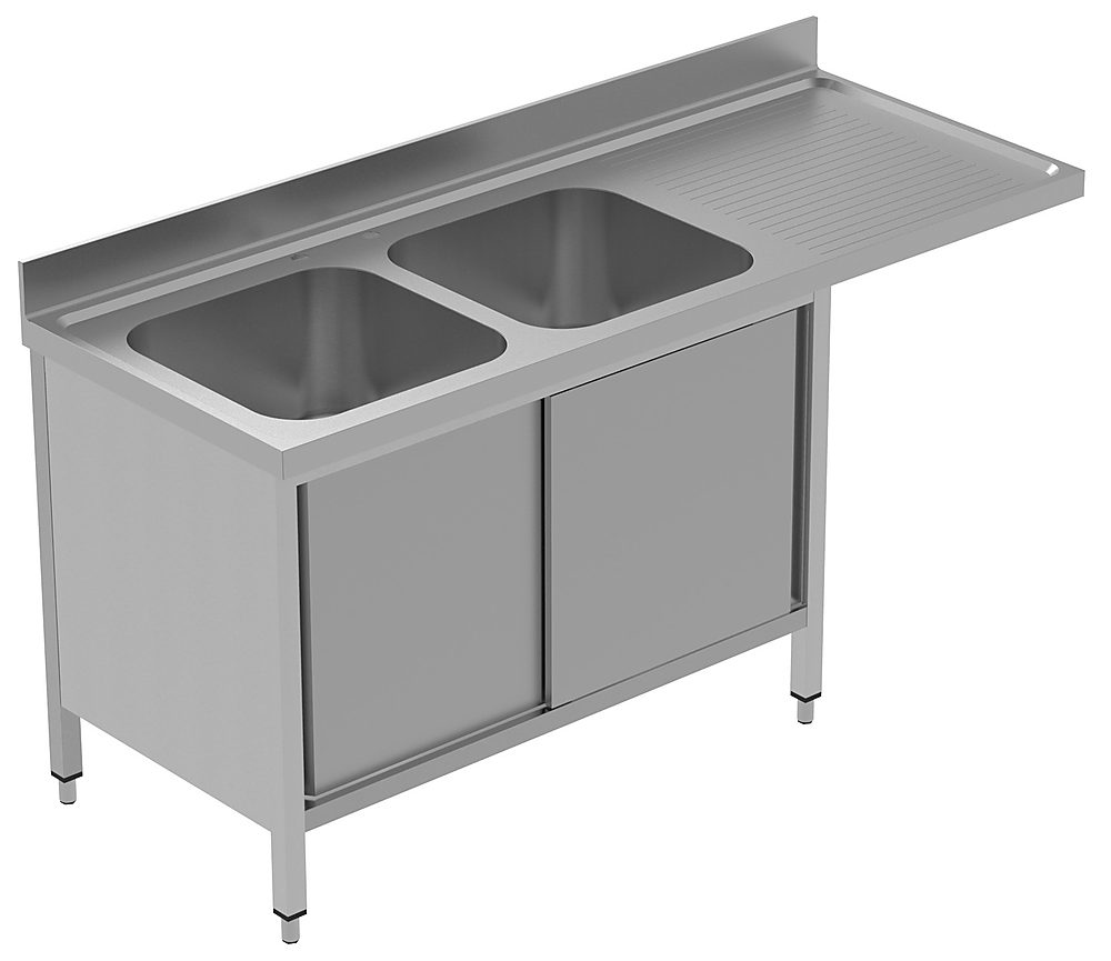 PLUS Static Preparation 1800 mm Sink Cupboard for Dishwasher with 2