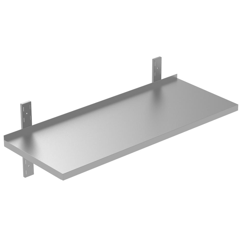 PLUS Static Preparation 1000 mm Solid Wall Shelf with Brackets