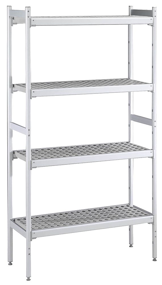 Stainless Steel Preparation Aluminum Shelving Set for 2030x2830 mm cold