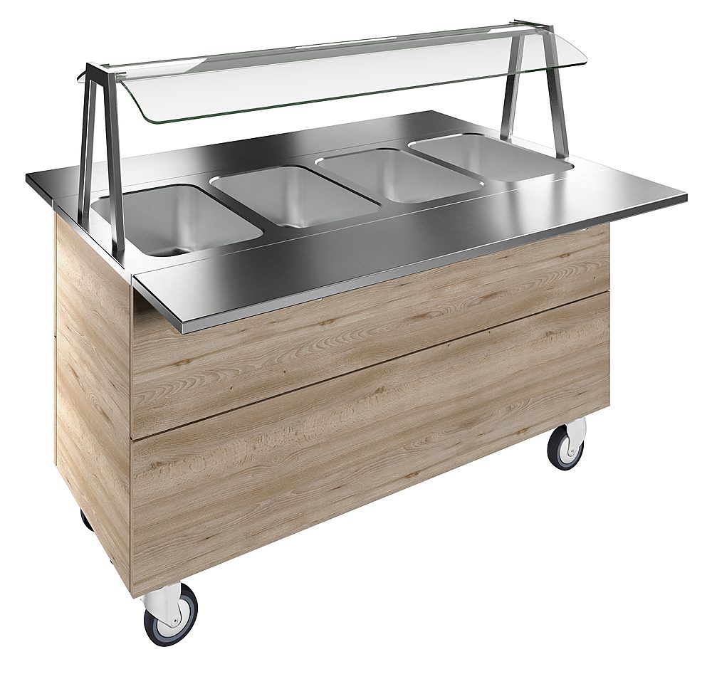 Flexy Compact Bainmarie, four wells (4GN) with wheels H=900mm