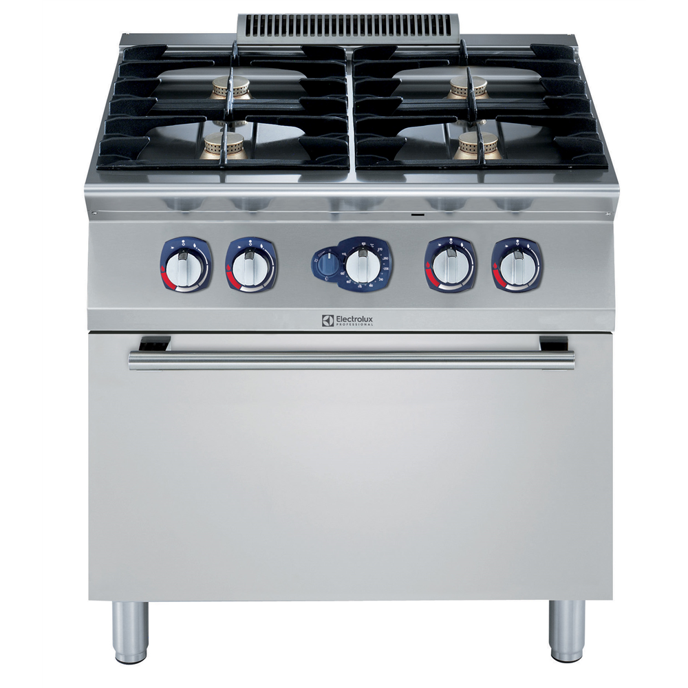 Modular Cooking Range Line 700XP 4-Burner Gas Range on Gas Oven (371403 ...