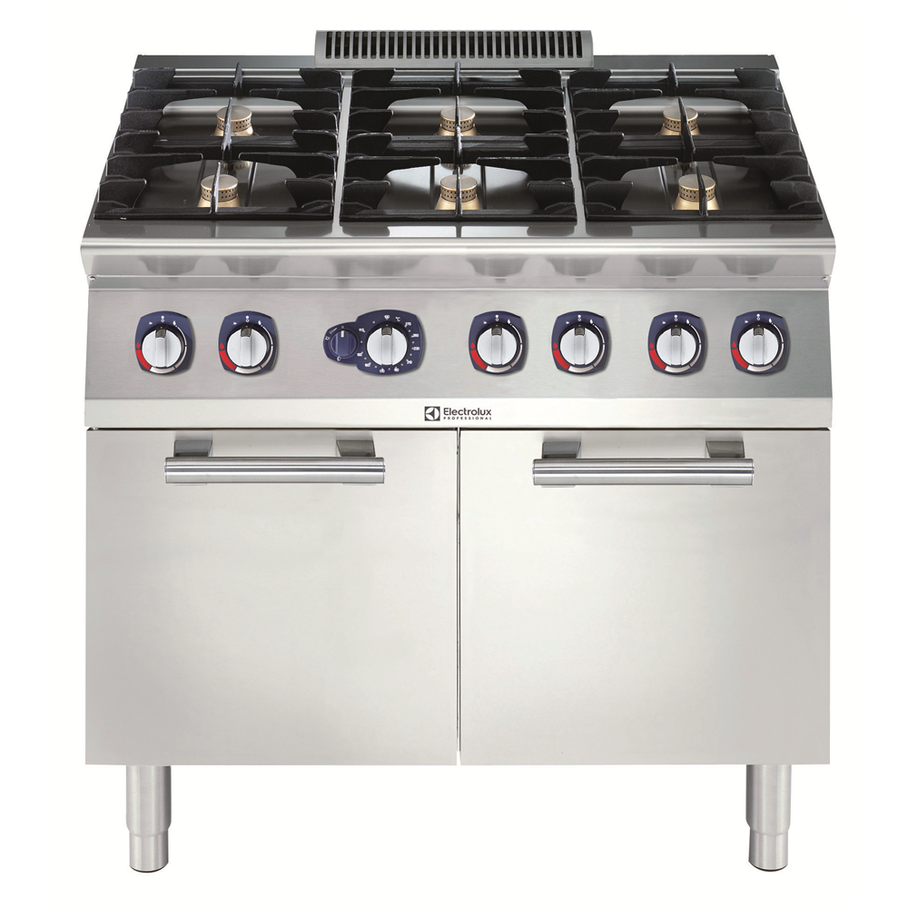 Modular Cooking Range Line 700XP 6Burner Gas Range on Large Gas Oven