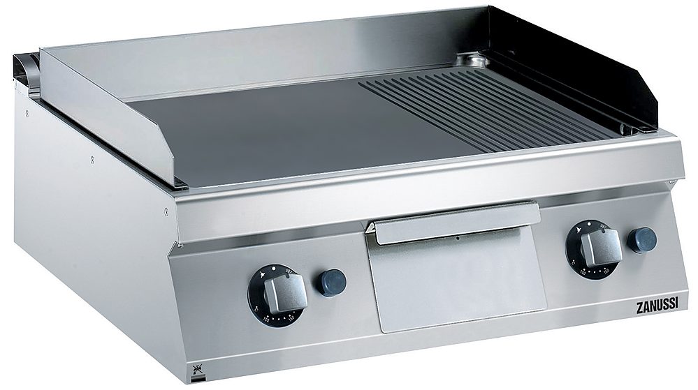Modular Cooking Range Line EVO700 800mm Gas Fry Top, Smooth and Ribbed