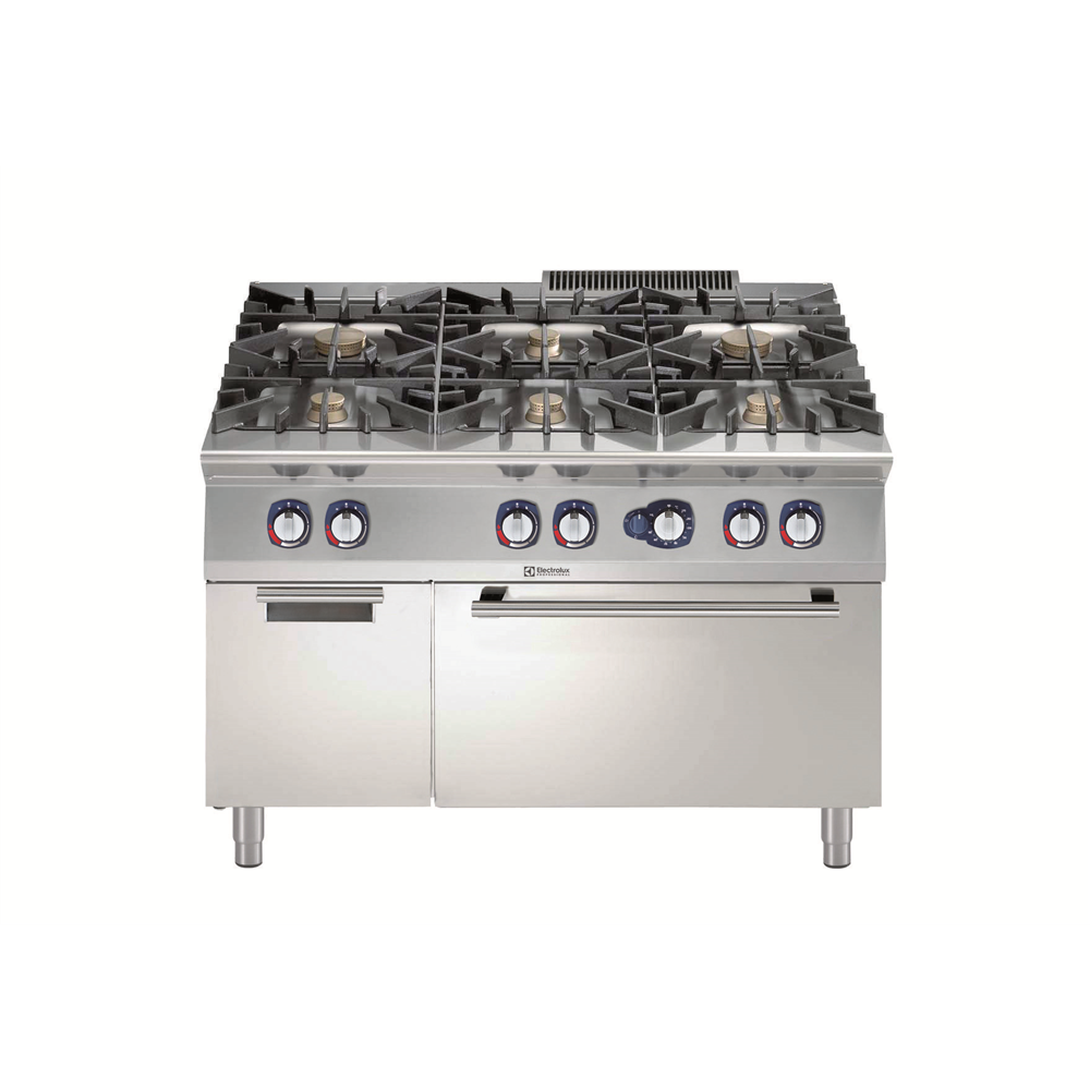 Modular Cooking Range Line 900XP 6-Burner Gas Range On Gas Oven With ...