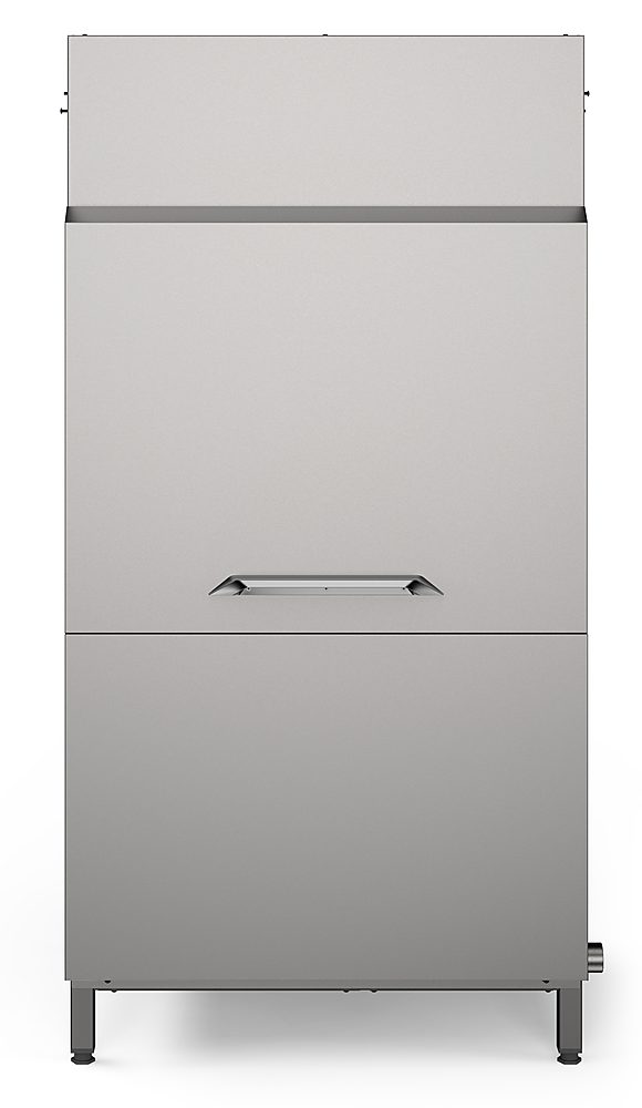 Warewashing Large drying zone with door for dual rinse rack type