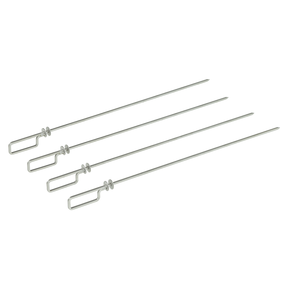 Cooking accessories Kit universal skewer rack and 4 long skewers ...