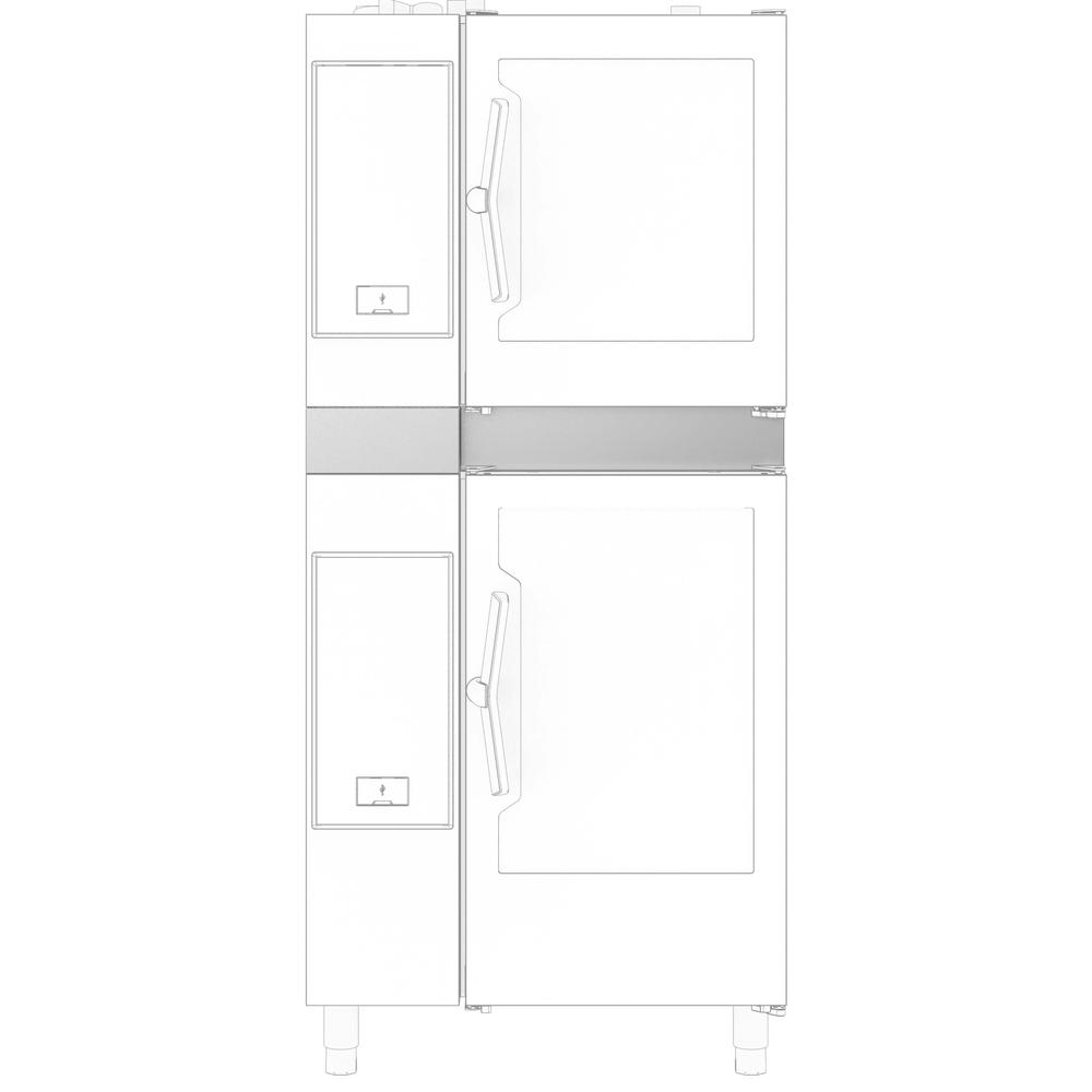 Installation accessories Stacking kit for 6 GN 1/1 oven placed on