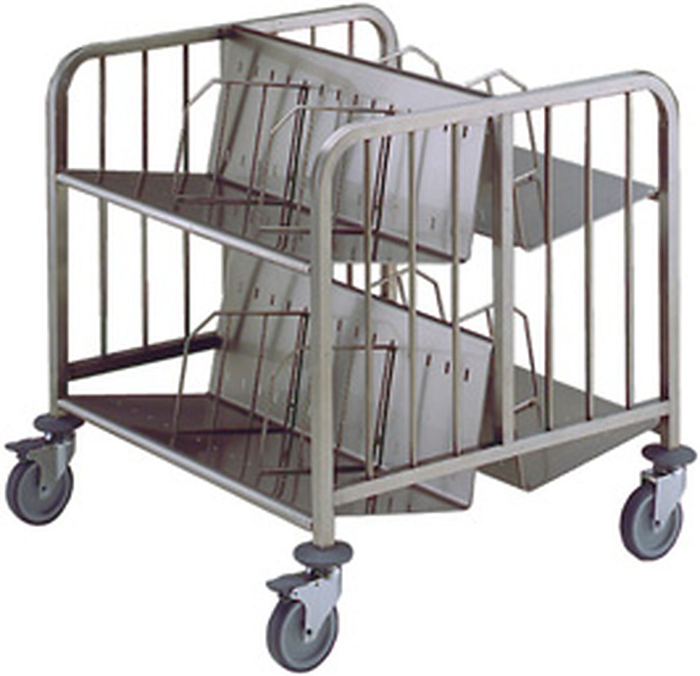 Service Trolleys 2 Side, 2 Tier Trolley for 300 plates height 835 mm