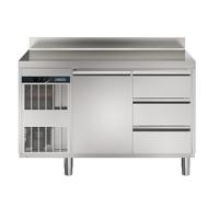 NPT Active HP<br>Tavolo refrigerato 290 lt, 1 porta, 3x1/3 cassetti, -2+10°C, con alzatina