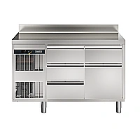 NPT Active HP<br>Tavolo refrigerato, 290 lt, 1 porta, 1/3+2/3 cassetto, -2+10°C, con alzatina