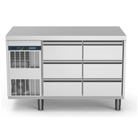 NPT Active HP<br>Premium Freezer Counter - 290lt, 6 Drawers (R290)