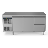 NPT Active HP<br>Premium Freezer Counter - 440lt, 2-Door and 2-Drawer (R290)