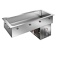 Drop-in<br>Vasca refrigerata da incasso statica per 4 bacinelle GN