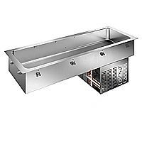 Drop-in<br>Vasca refrigerata da incasso statica per 5 bacinelle GN