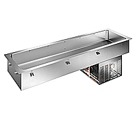 Drop-in<br>Vasca refrigerata da incasso statica per 6 bacinelle GN