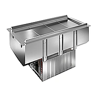 Drop-in<br>Vasca refrigerata da incasso ventilata per 4 bacinelle GN