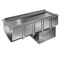 Drop-in<br>Vasca refrigerata da incasso ventilata per 5 bacinelle GN