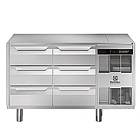 Digital kylbänk<br>Kylbänk. Ecostore HP 1 dörr o 3 x 1/3 draglådor. -2+10°C