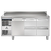 Digital kylbänk<br>Kylbänk. Ecostore HP 1 dörrar o 4 x 1/2 draglådor. -2+10°C