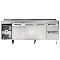 Digital kylbänk<br>Kylbänk. Ecostore HP 3 dörrar o 2 x 1/2 draglådor. -2+10°C