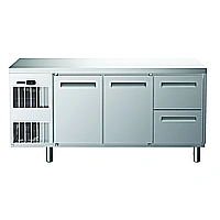Digital frysbänk<br>Frysbänk. Ecostore HP 2 dörrar, 2 x 1/2 draglådor. -22-15°C. Inbyggd kompressor. 440L. R290