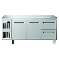 Digital kylbänk<br>Kylbänk. Ecostore HP 2 dörrar, 2 x 1/2 draglådor. -2+10°C. Inbyggd kompressor. 440L. R290