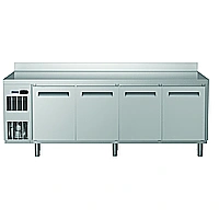 Digital kylbänk<br>Kylbänk. Ecostore HP 4 dörrar. -2+10°C. Inbyggd kompressor. 590L. Med hög bakkant. R290