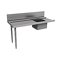 In-/Utmatarbänk<br>Inmatningsbänk till huvdiskmaskin med silhink och ho, vänster>höger. L=1800mm.