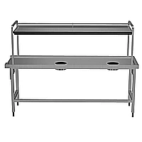 Movimentazione Stoviglie<br>Tavolo di cernita, carico destra vs sinistra, 2200x715 mm