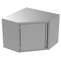 Plus werktafels - Hoekwandkast 850 mm, draaideur