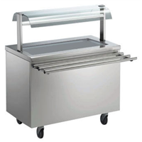 Fit System - Piano refrigerato 3 GN, 1125 mm (finitura in acciaio inox)