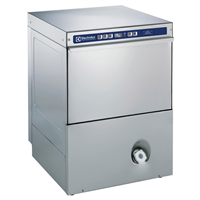 Afwas apparatuur - Frontlader afwasmachine, 30 k/u, enkelwandig, atmosferische boiler, waterontharder, afvoerpomp