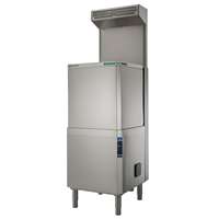Afwas apparatuur - Doorschuifmachine 80 k/u, dubbelwandig, automatische kap, Clear Blue Filter, ESD, Zero Lime