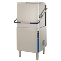 Afwas apparatuur - Doorschuifmachine 80 k/u, dubbelwandig, Clear Blue Filter, zeeppomp