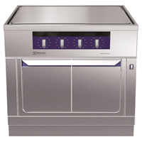 Modulaire bereidingsapparatuur - Thermaline 80 - Free cooking kook-bakplaat, 4 zones, opstaande rand, warmkast, h 700