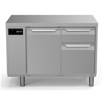 ecostore HP Premium - Tavolo refrigerato 290lt,1 porta,1/3 e 2/3 cassetti,-2+10°C, remoto