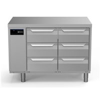 ecostore HP Premium - Tavolo refrigerato 290lt, 6x1/3 cassetti, -2+10°C, remoto