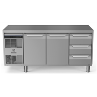 ecostore HP Premium - Tavolo refrigerato 440lt, 2 porte, 3x⅓ cassetti, -2+10°C