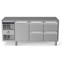 ecostore HP Premium - Tavolo refrigerato 440lt, 1 porta, 4 cassetti, -2+10°C, no top