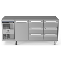 ecostore HP Premium - Tavolo refrigerato 440lt, 1 porta, 6x⅓ cassetti, -2+10°C, no top