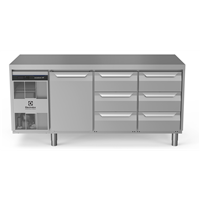 ecostore HP Premium - Tavolo refrigerato 440lt, 1 porta, 6x⅓ cassetti, -2+10°C, no top