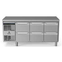 ecostore HP Premium - Tavolo refrigerato 440lt, 6 cassetti, -2+10°C