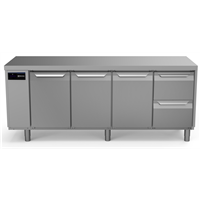 ecostore HP Premium - Tavolo refrigerato 590lt, 3 porte, 2 cassetti, -2+10°C, remoto